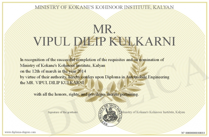  - 700-30033-MR. VIPUL DILIP KULKARNI